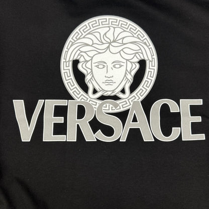 Versace Medusa Motif Logo Print Cotton Jersey T-Shirt — view 7