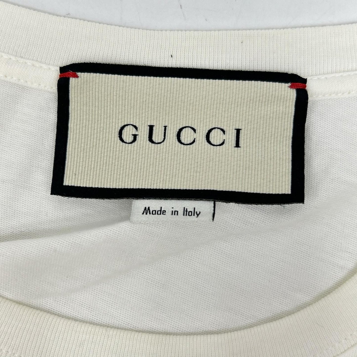 Gucci White Pig Embroidery T-Shirt — view 3