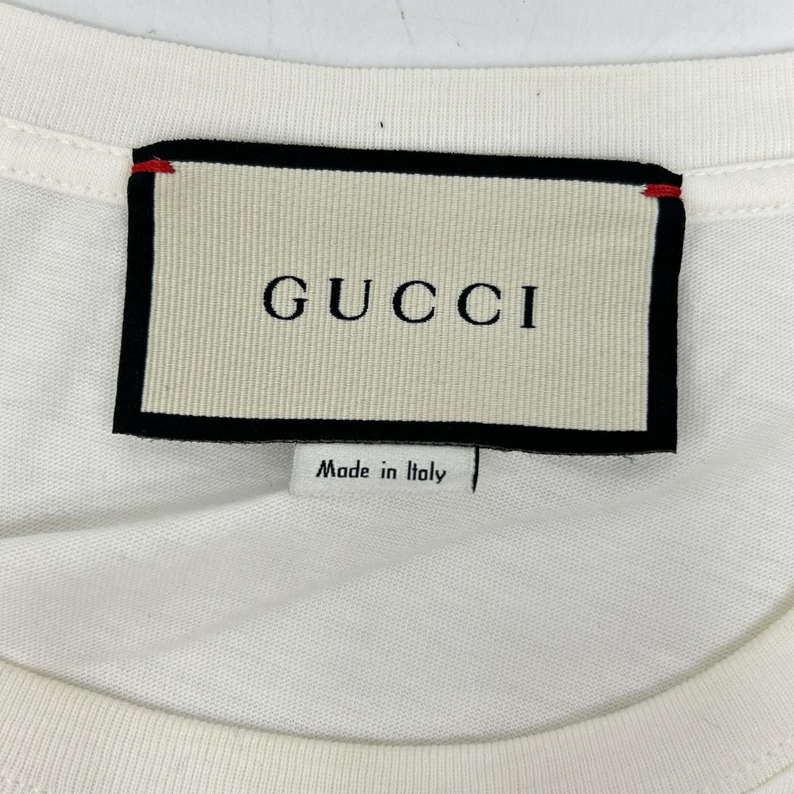 Gucci White Pig Embroidery T-Shirt — view 3