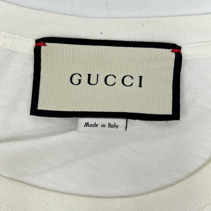 Gucci White Pig Embroidery T-Shirt — view 3
