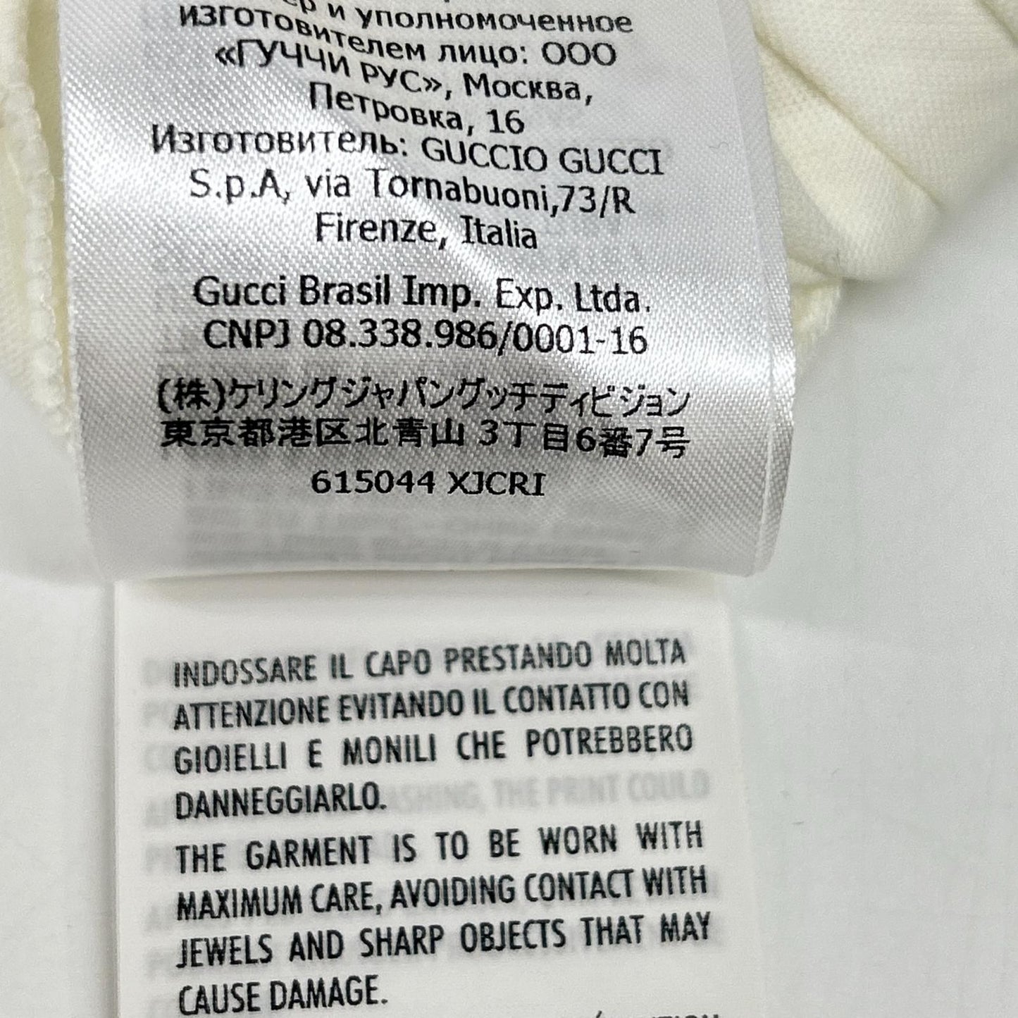 Gucci White Pig Embroidery T-Shirt — view 6