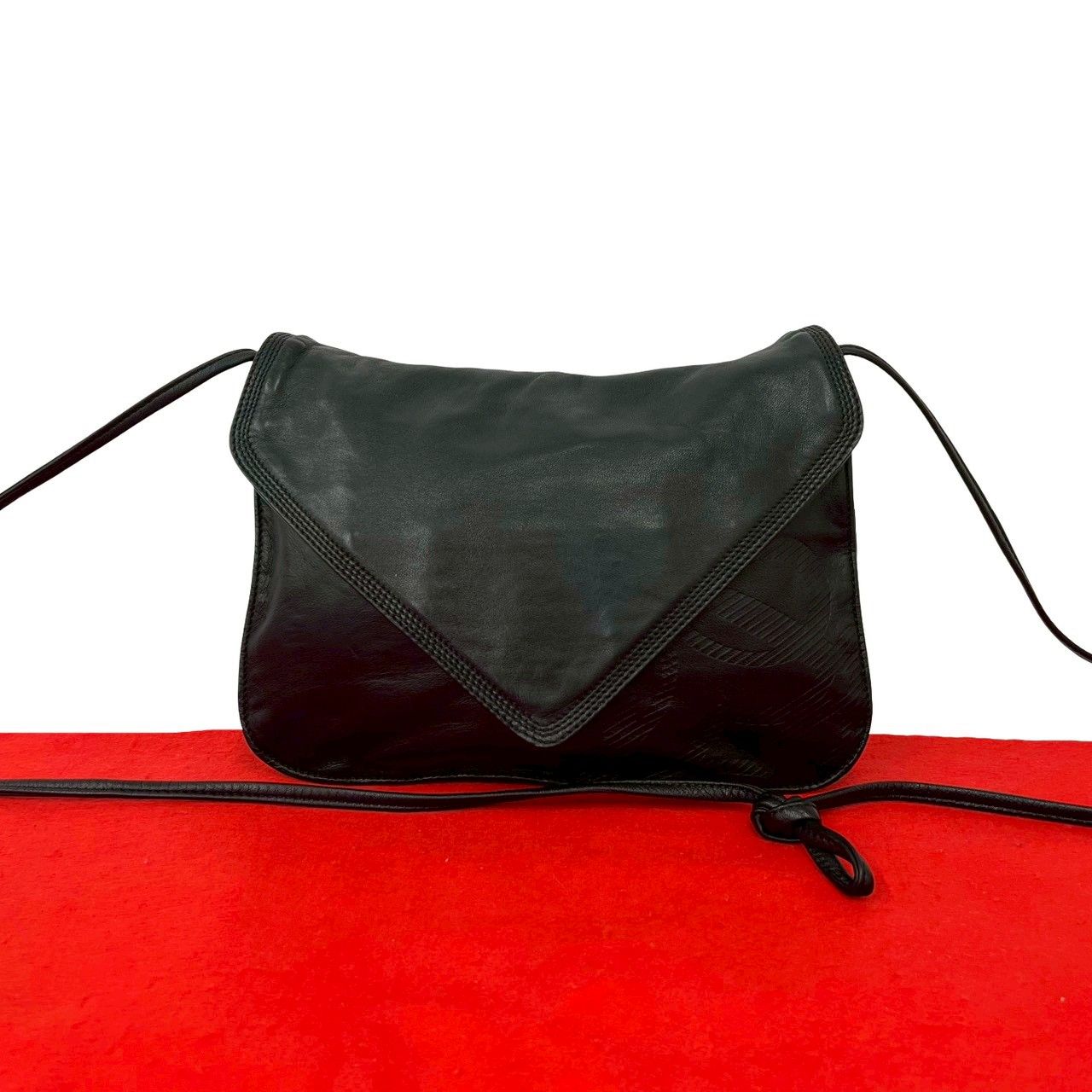 Loewe Vintage Anagram Logo Nappa Leather Mini Shoulder Bag Pochette Crossbody