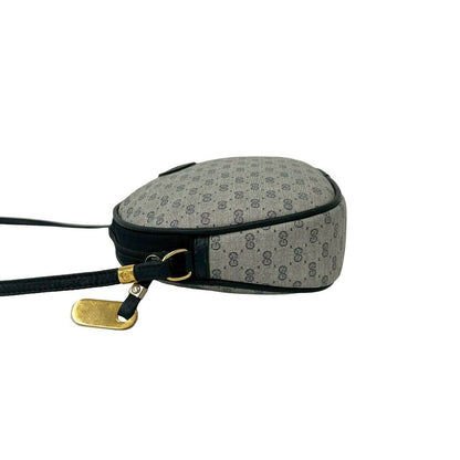 Gucci Vintage Micro GG Logo Leather Mini Shoulder Bag Pochette Navy — view 5