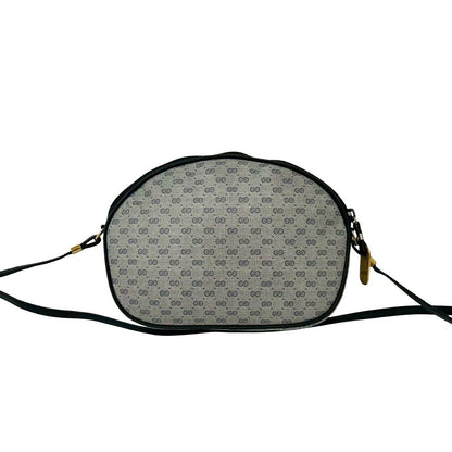 Gucci Vintage Micro GG Logo Leather Mini Shoulder Bag Pochette Navy — view 3