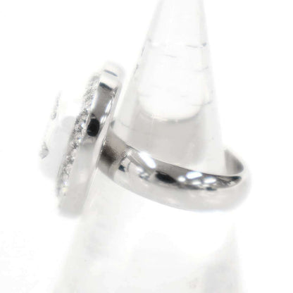 Chanel Faux Pearl CC Logo Ring Silver — view 3