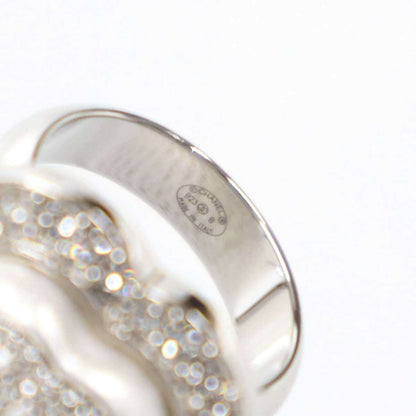 Chanel Faux Pearl CC Logo Ring Silver — view 5