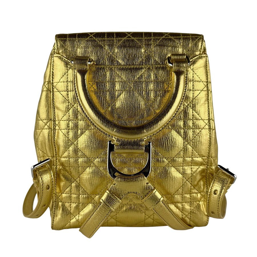 Dior Backpack Cannage Gold — view 3