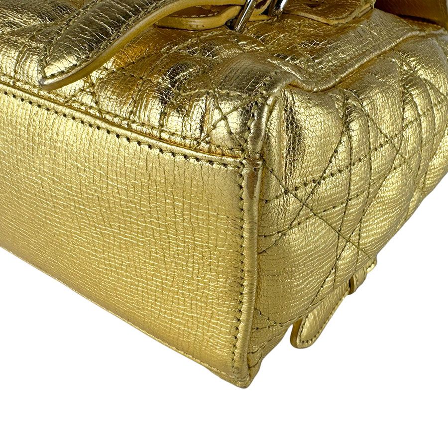 Dior Backpack Cannage Gold — view 9
