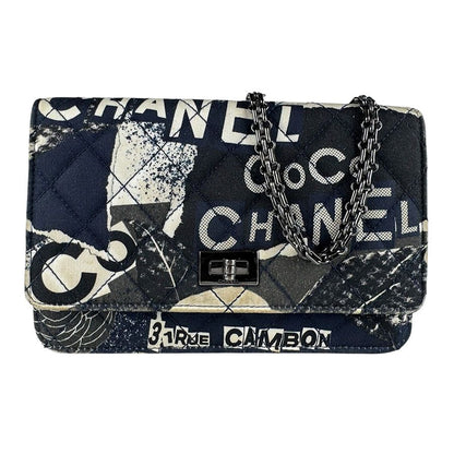 Chanel Chain Shoulder Bag Navy