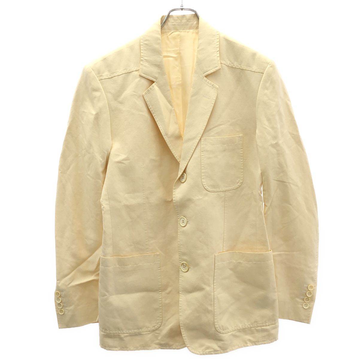 Louis Vuitton Cotton Linen Tailored Jacket Ivory 48