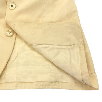 Louis Vuitton Cotton Linen Tailored Jacket Ivory 48 — view 6