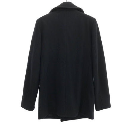 Saint Laurent Paris Classic Cabin Peacoat Black Coat — view 2