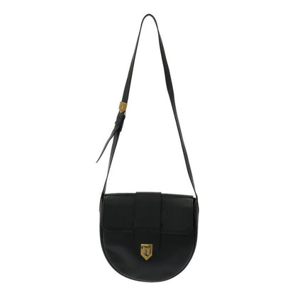 Saint Laurent Vintage Leather Shoulder Bag Black