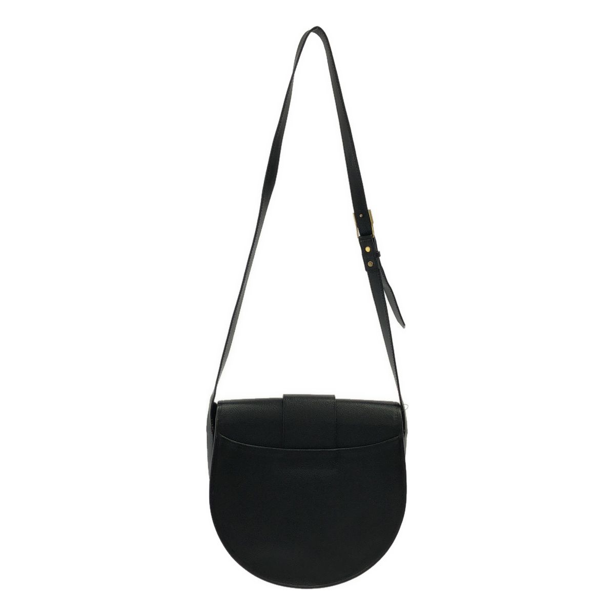 Saint Laurent Vintage Leather Shoulder Bag Black — view 2