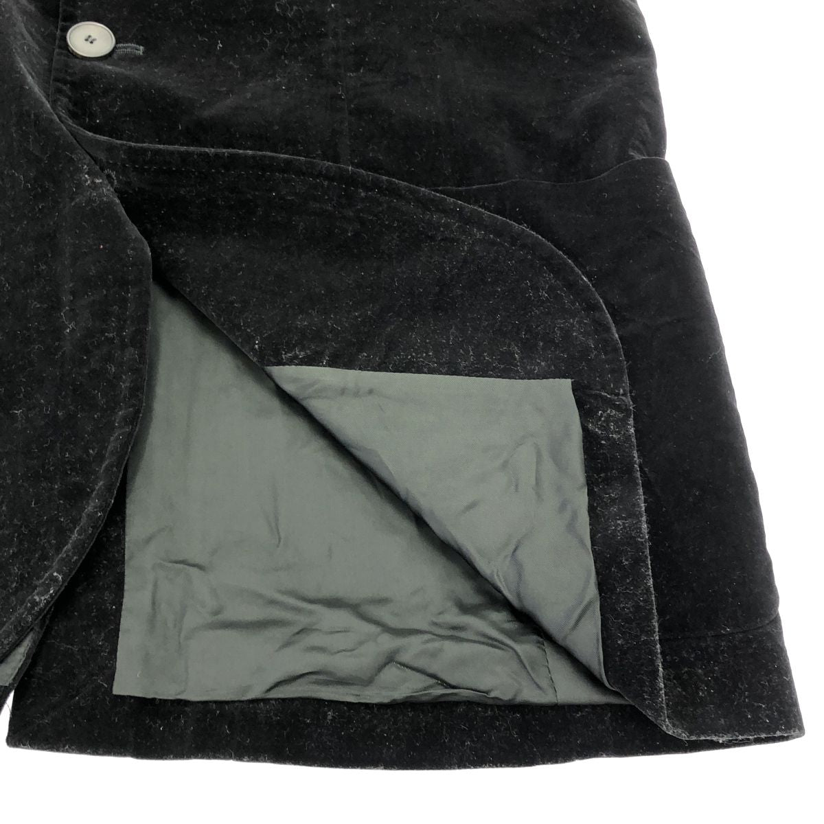Saint Laurent Rive Gauche Velvet Tailored Jacket Black 52 — view 6