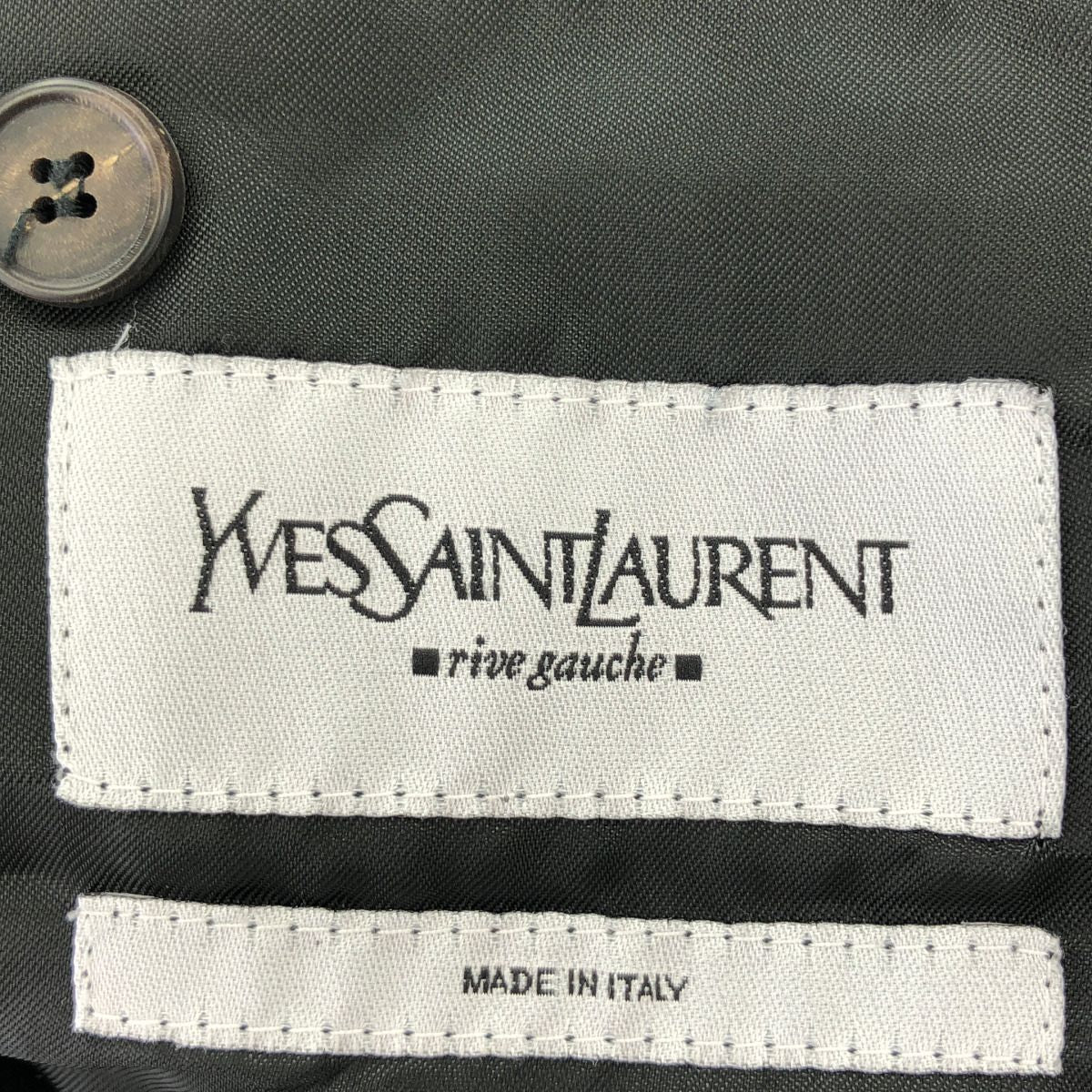 Saint Laurent Rive Gauche Velvet Tailored Jacket Black 52 — view 3