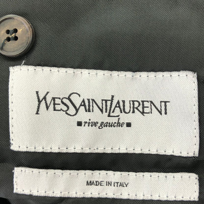 Saint Laurent Rive Gauche Velvet Tailored Jacket Black 52 — view 3