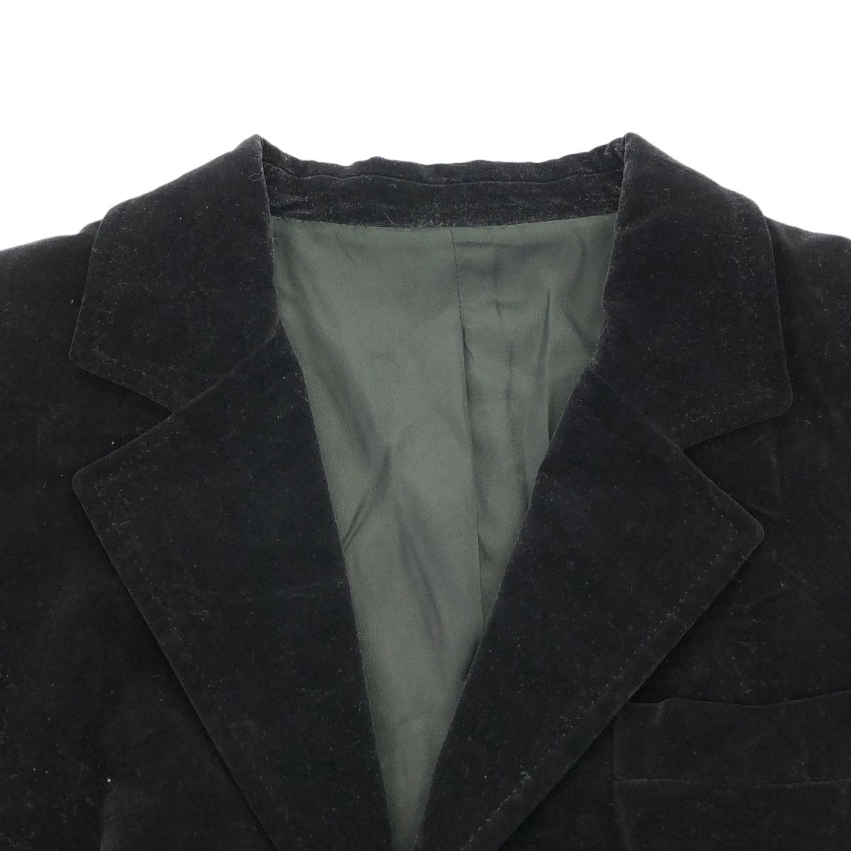 Saint Laurent Rive Gauche Velvet Tailored Jacket Black 52 — view 4