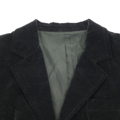 Saint Laurent Rive Gauche Velvet Tailored Jacket Black 52 — view 4