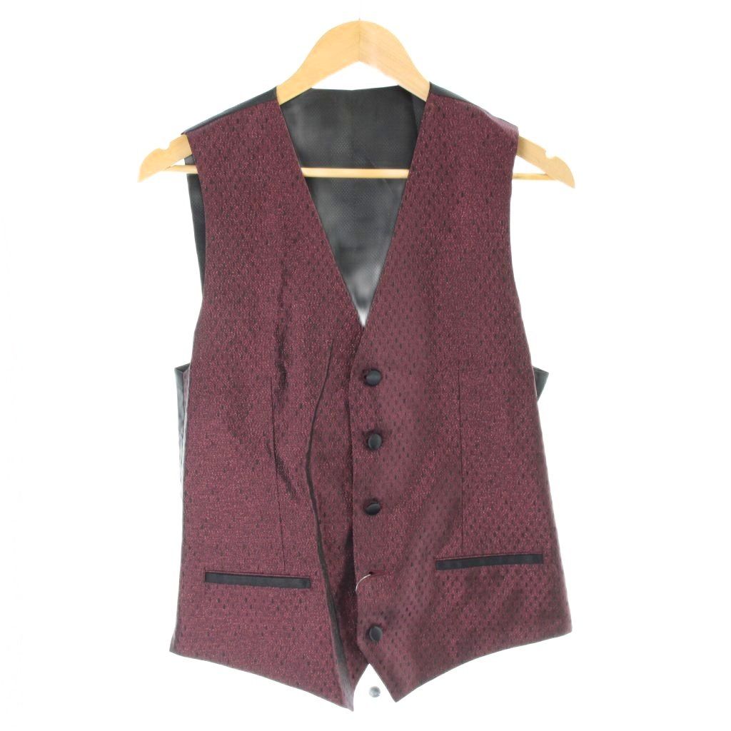 Dolce & Gabbana Dress Suit Tuxedo 3 Piece Vest Geometric Silk Blend 46 — view 6