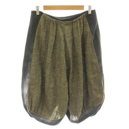 Louis Vuitton Sarouel Pants Linen Silk Blend 38 Green Black Uq8 MW — view 2