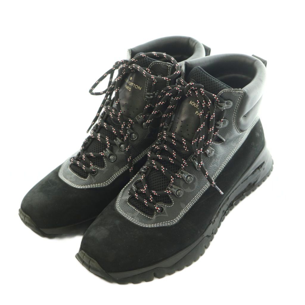 Louis Vuitton Canyon Line Engineer Boots Leather Monogram Pattern 8 — view 2