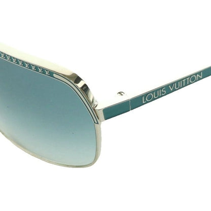Louis Vuitton Attitude Sunglasses LV Logo Double Bridge 62 14 Silver Color — view 5