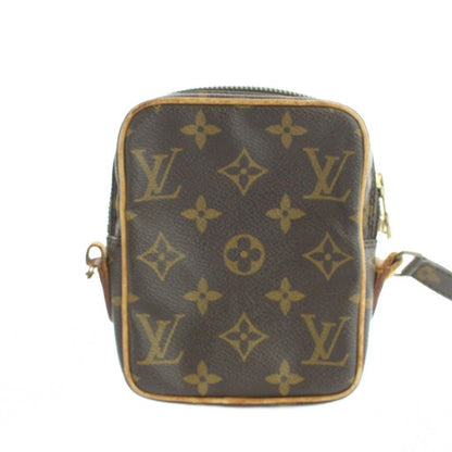 Louis Vuitton Mini Danube Vintage Shoulder Bag Monogram Crossbody Leather Brown — view 2