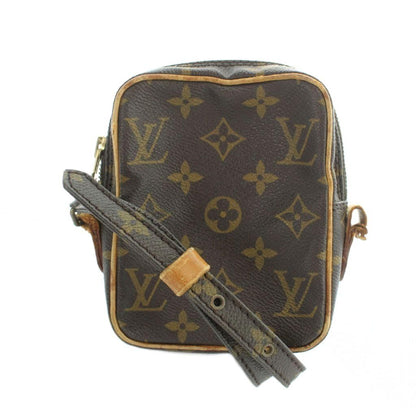 Louis Vuitton Mini Danube Vintage Shoulder Bag Monogram Crossbody Leather Brown