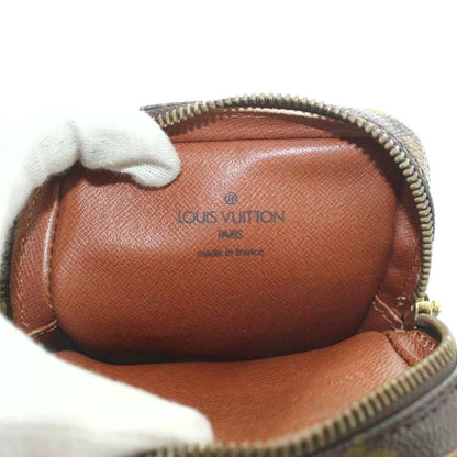 Louis Vuitton Mini Danube Vintage Shoulder Bag Monogram Crossbody Leather Brown — view 5