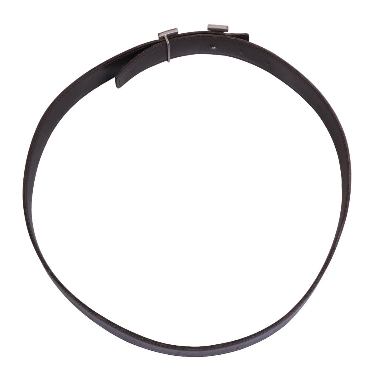 Hermes Belt Leather Constance Logo Silver — view 5