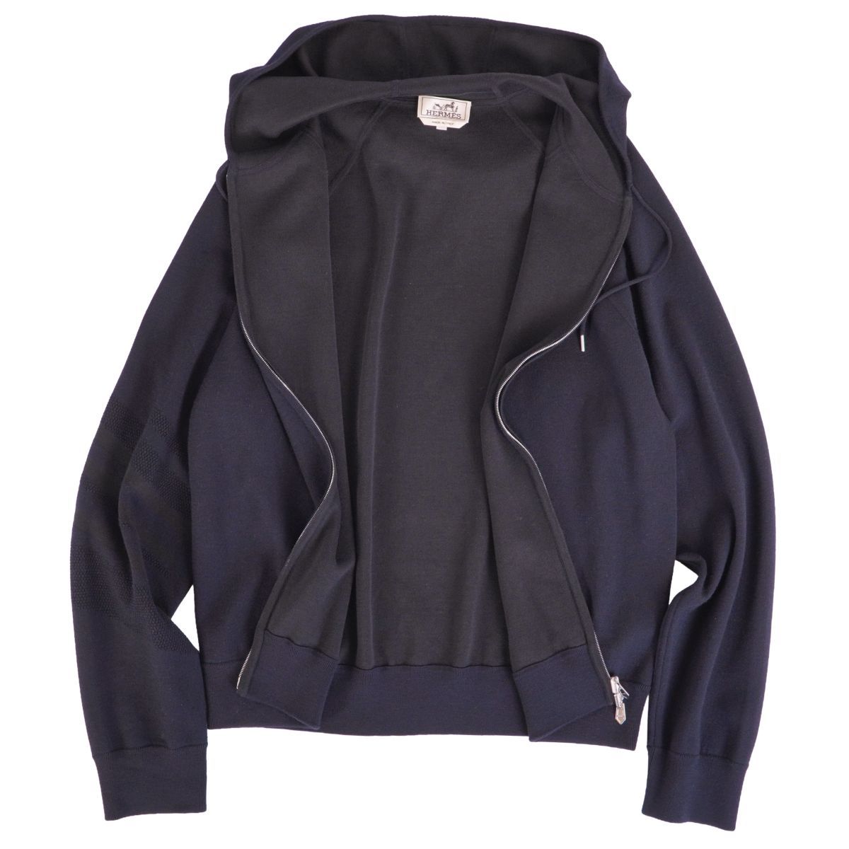 Hermes Knit Zip Up Hoodie — view 3