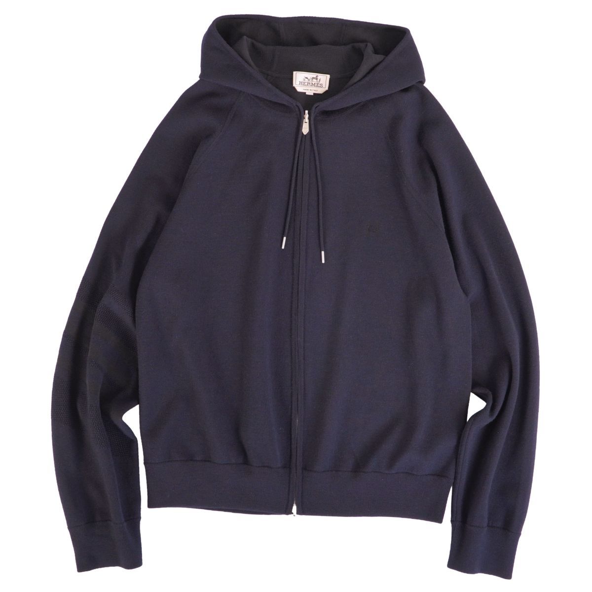 Hermes Knit Zip Up Hoodie