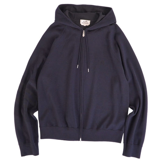 Hermes Knit Zip Up Hoodie
