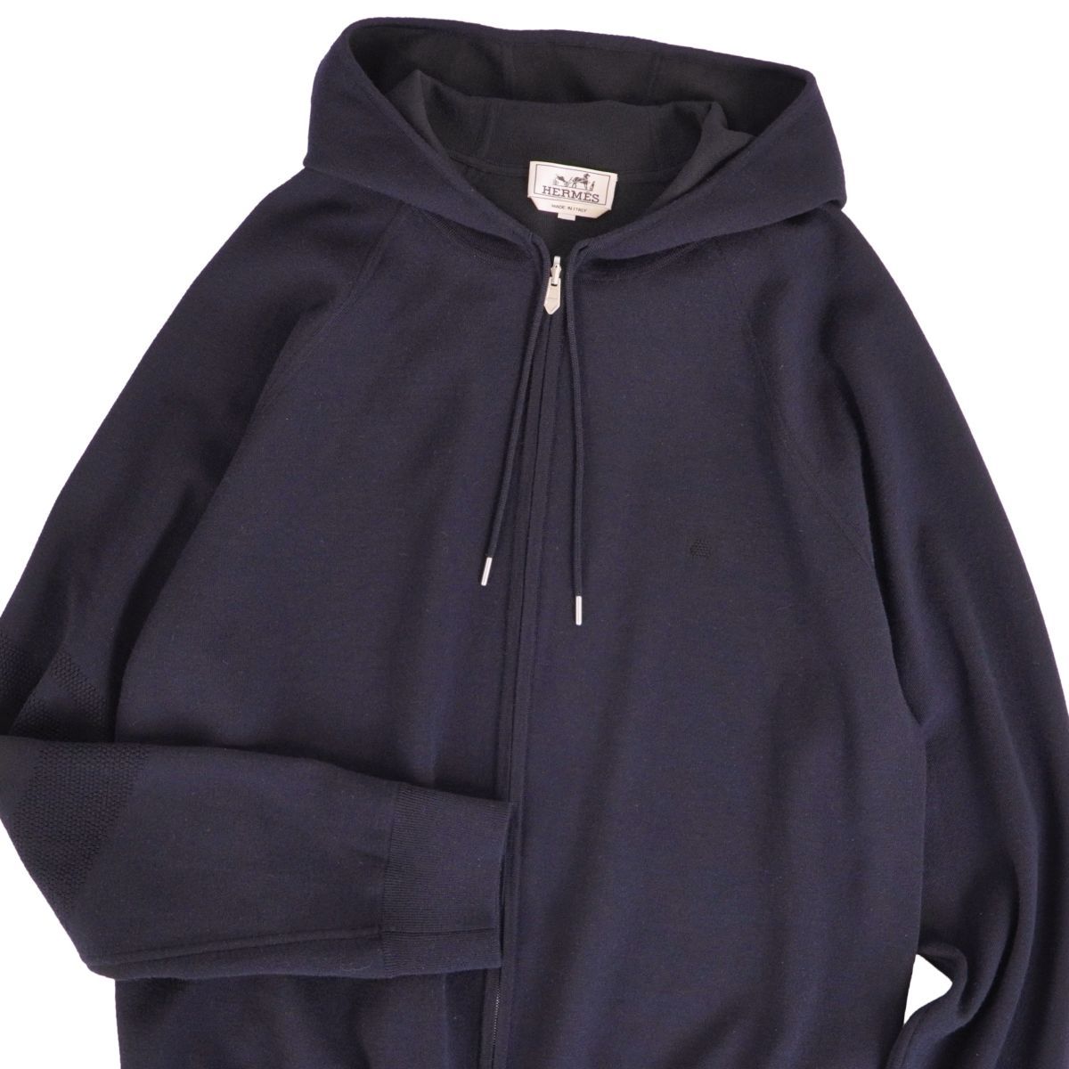 Hermes Knit Zip Up Hoodie — view 4