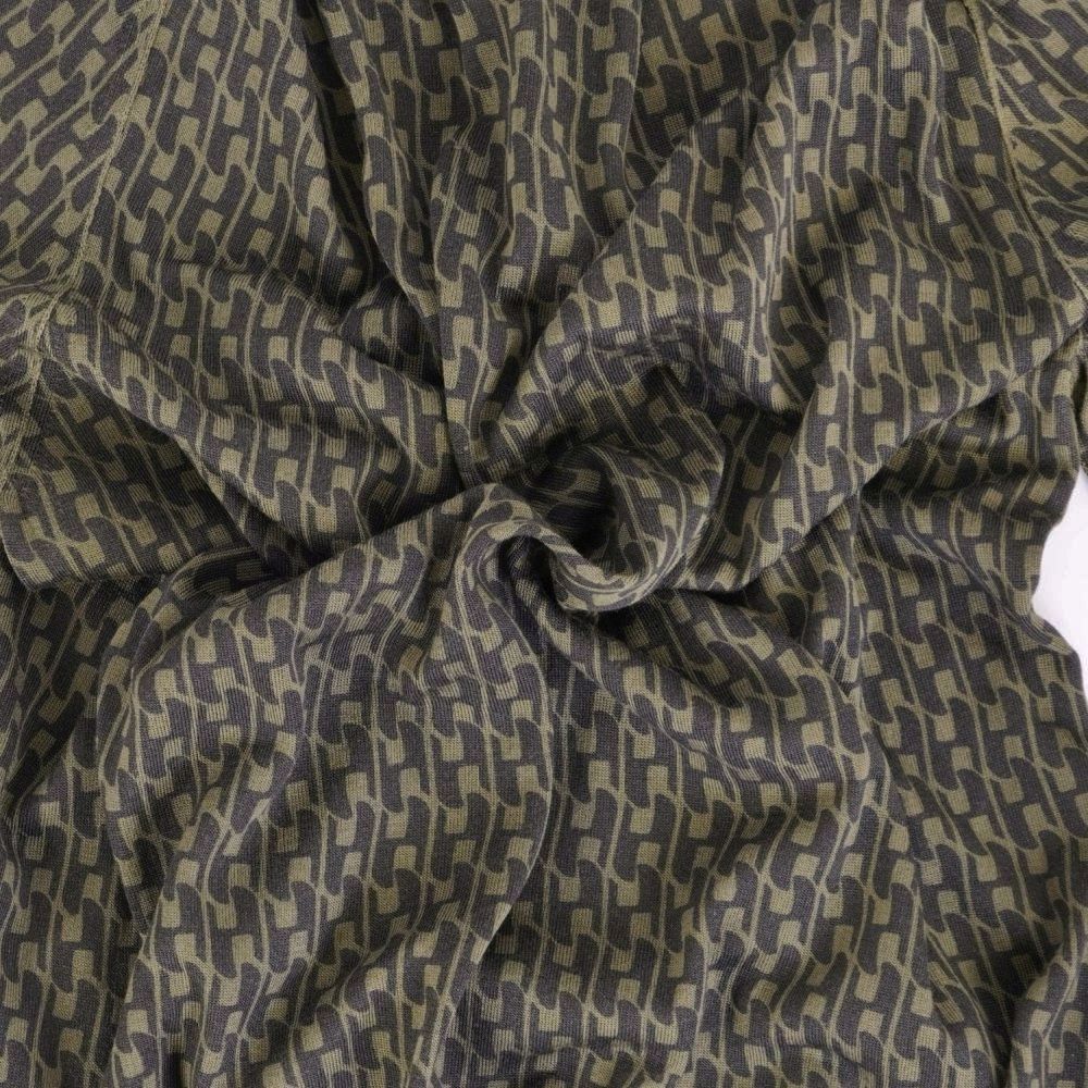 Hermes Knit Sweater Long Sleeve Allover Pattern Silk — view 4