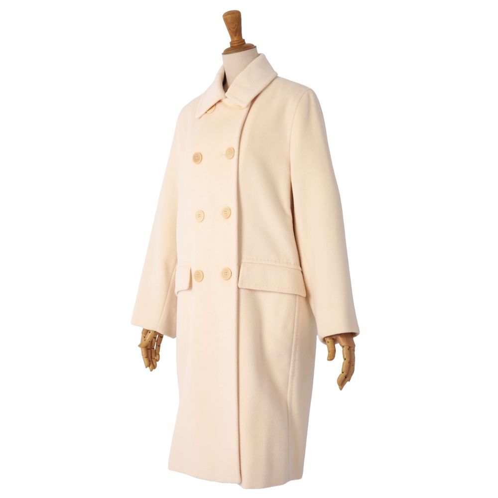 Max Mara Maxma White Tag Longcoat Double Breasted Jacket — view 5