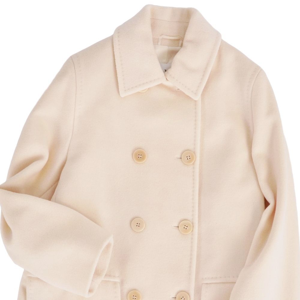 Max Mara Maxma White Tag Longcoat Double Breasted Jacket — view 2