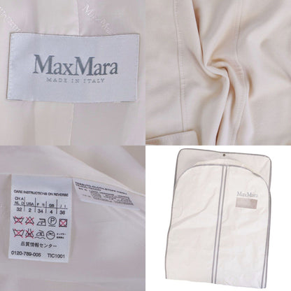 Max Mara Maxma White Tag Longcoat Double Breasted Jacket — view 9