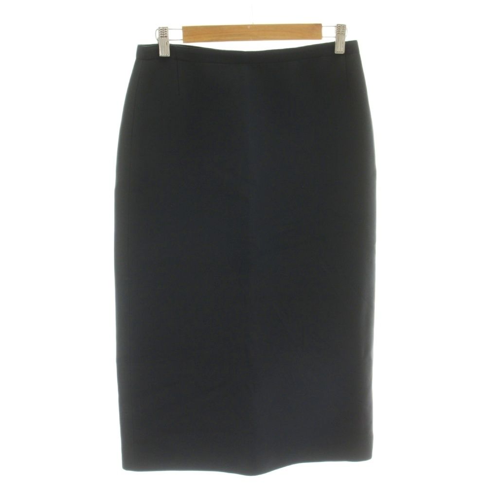 Dior Galiano Era Wrap Skirt Knee Length Wool Silk Blend 42 Black MW — view 2