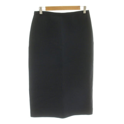 Dior Galiano Era Wrap Skirt Knee Length Wool Silk Blend 42 Black MW — view 2