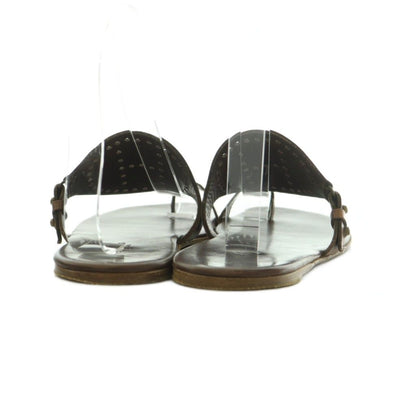 Hermes Hera Gamma Sandals Leather Evelyne Brown — view 5