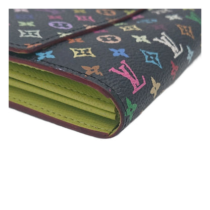 Louis Vuitton Multi Color Sarah Wallet Monogram Black — view 8
