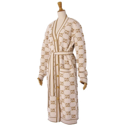 Gucci Cardigan Long Knit GG Pattern — view 4