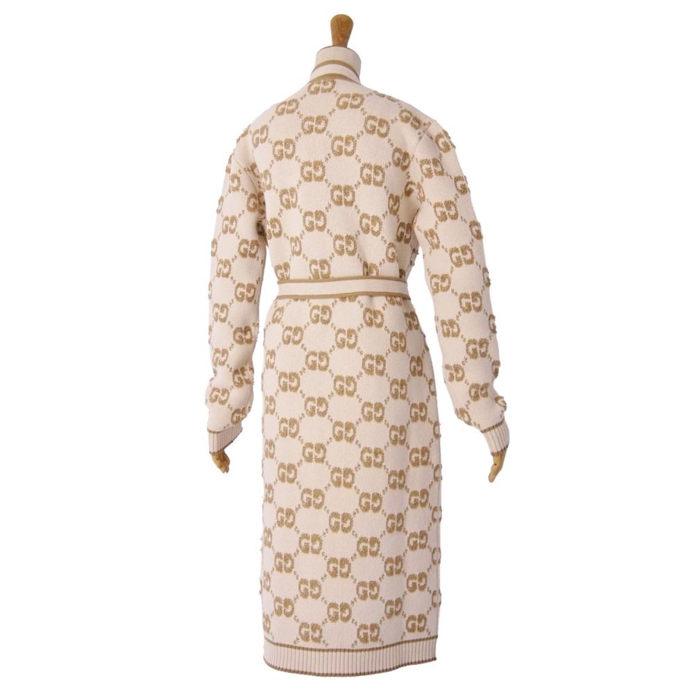 Gucci Cardigan Long Knit GG Pattern — view 5