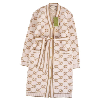 Gucci Cardigan Long Knit GG Pattern