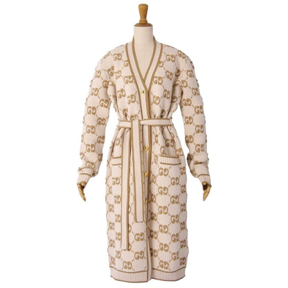 Gucci Cardigan Long Knit GG Pattern — view 3