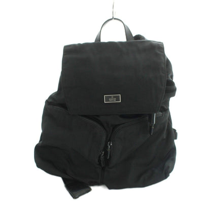Gucci Backpack Sac Day Nylon Logo Plate Black