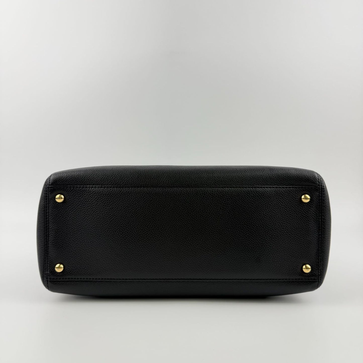 Chanel CC Logo Executive Tote Black Caviar Leather Vintage — view 7
