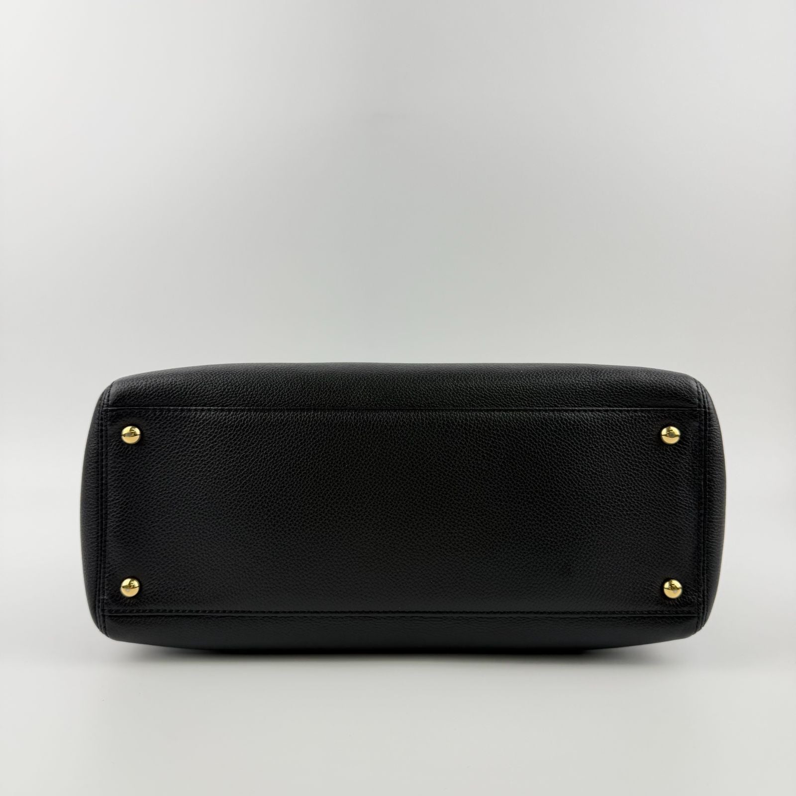 Chanel CC Logo Executive Tote Black Caviar Leather Vintage — view 7